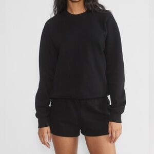 TNA Black Sweatfleece Perfect Fit Micro Short